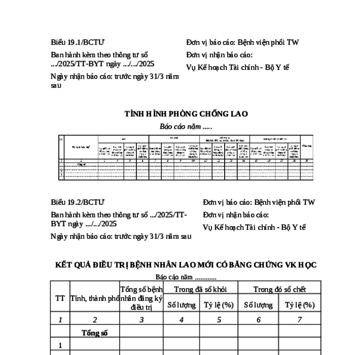 MẪU BÁO CÁO NĂM VỀ TÌNH HÌNH PHÒNG CHỐNG LAO