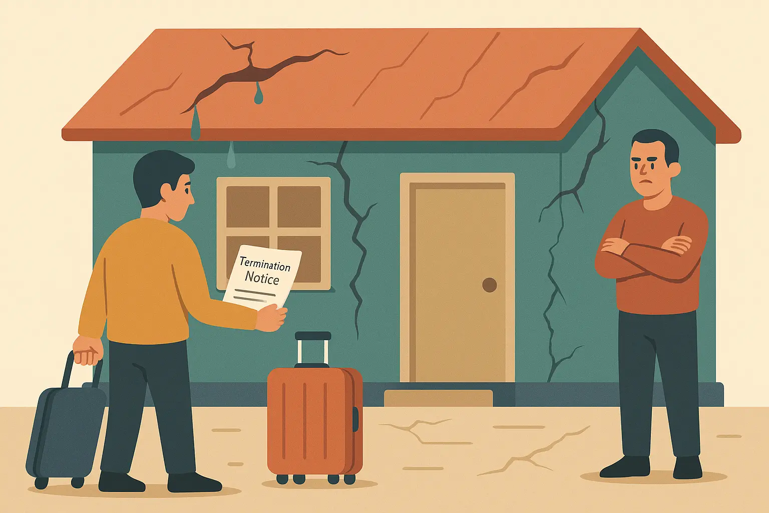 Các trường hợp người thuê có quyền đơn phương chấm dứt hợp đồng thuê nhà.webp