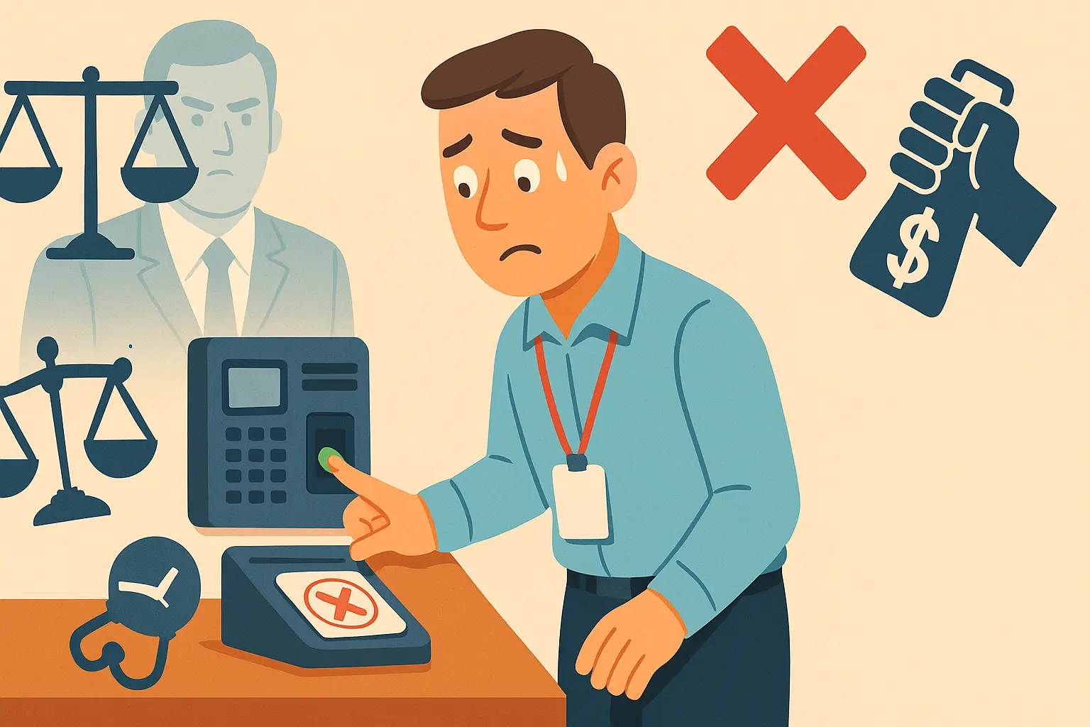 Chấm công hộ đồng nghiệp có vi phạm pháp luật không?