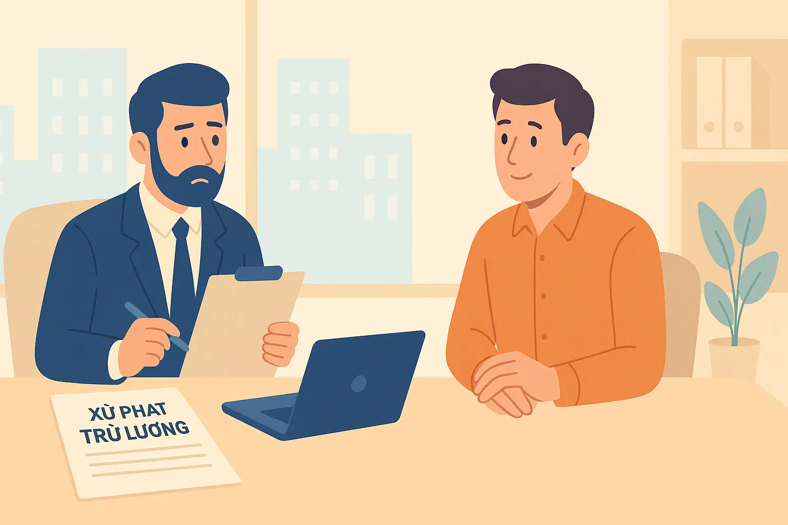 Xử phạt trừ lương khi người lao động đi làm muộn có đúng pháp luật2.webp