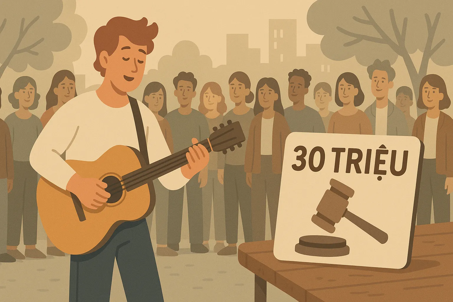 biểu diễn không xin phép bị phạt.webp