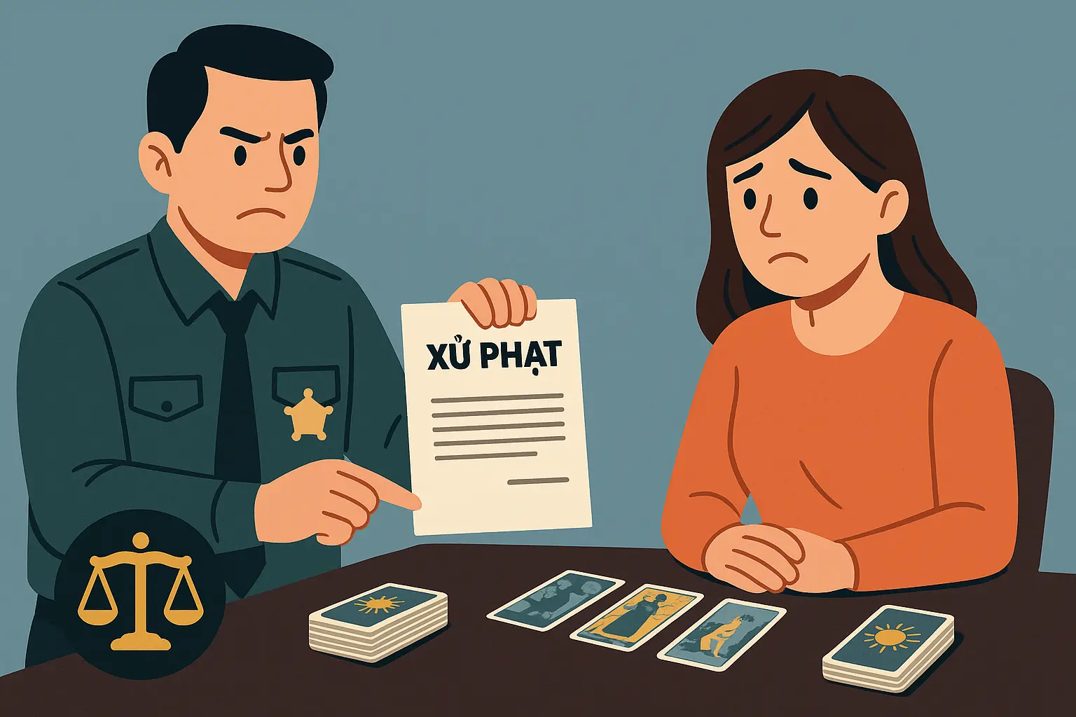 Xem bói bài Tarot có thể bị truy cứu trách nhiệm hình sự không.webp