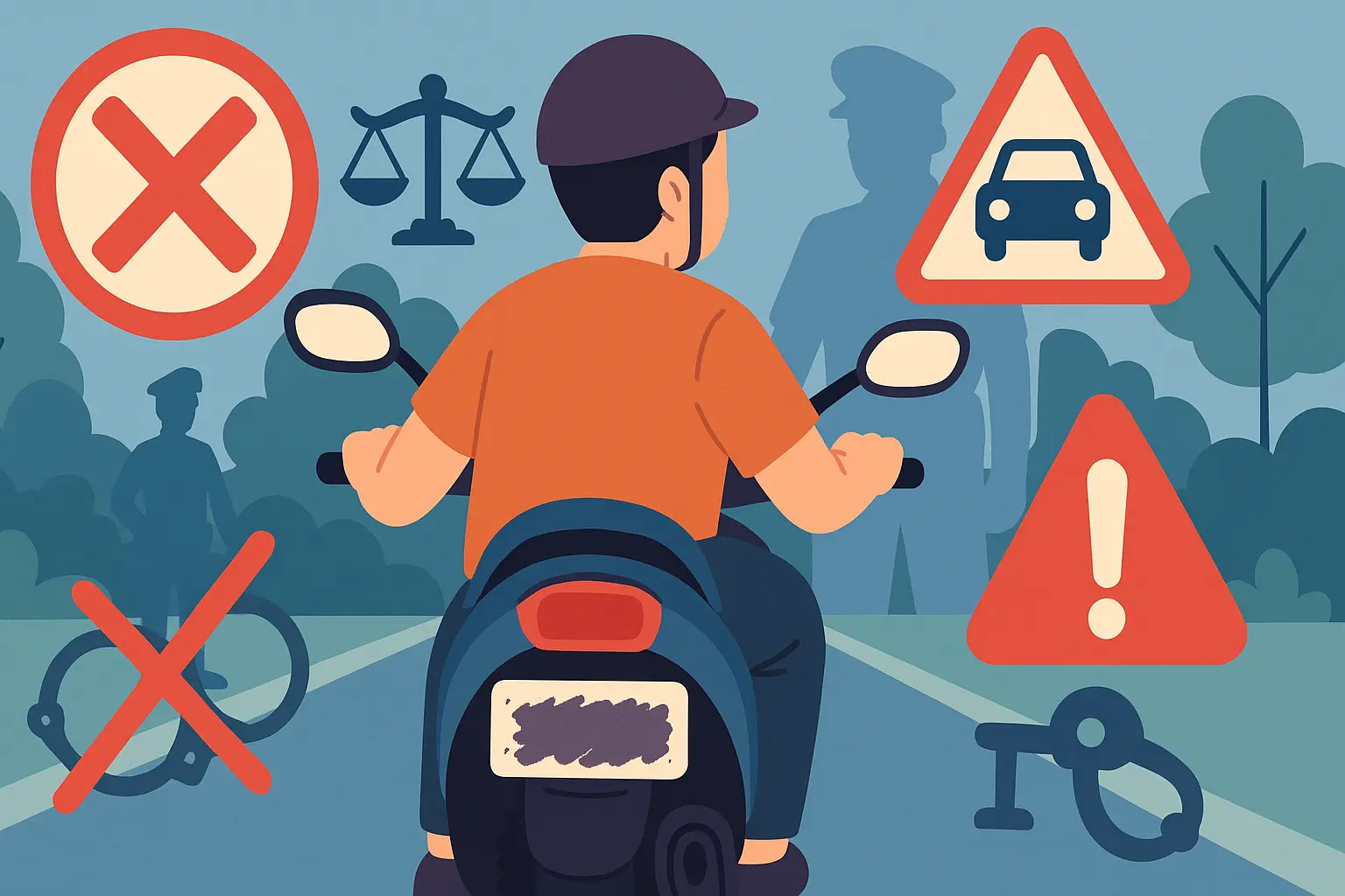 Mức phạt khi che biển số xe ô tô, xe máy.webp