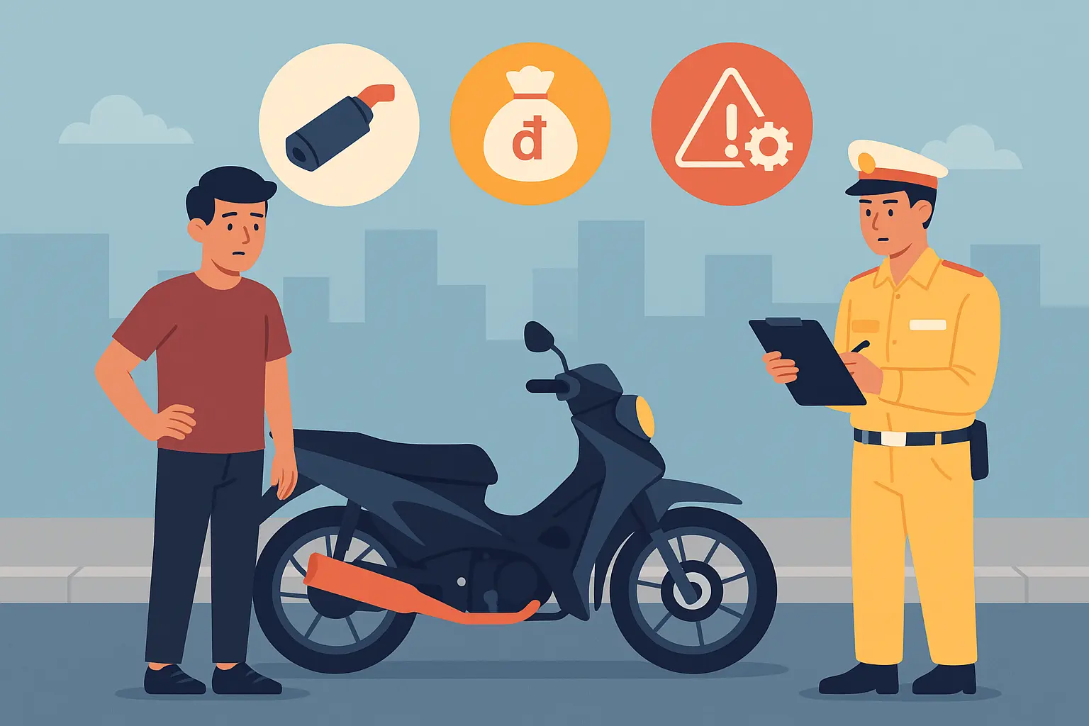 Độ pô xe máy có vi phạm pháp luật?