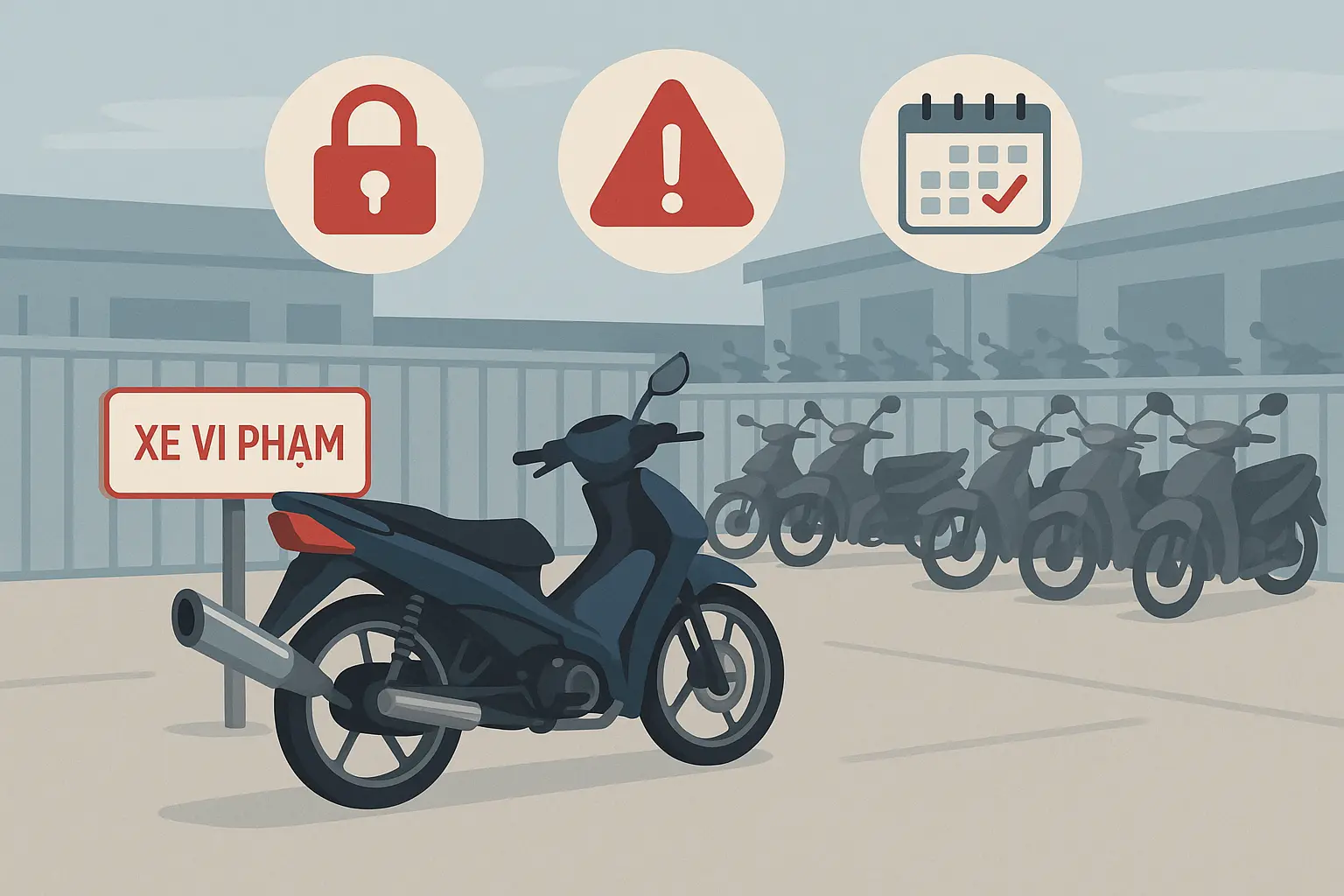 Mức xử phạt lỗi độ pô xe máy.webp