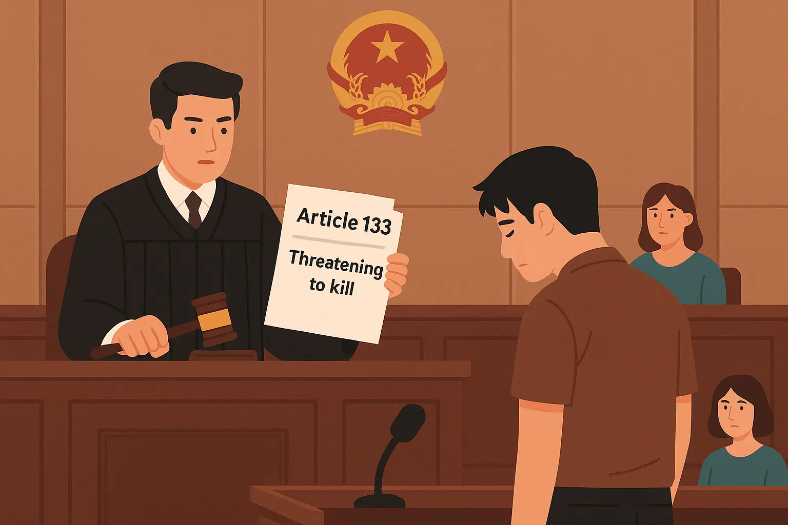 Khi nào hành vi dùng dao đe doạ người khác bị truy cứu trách nhiệm hình sự.webp