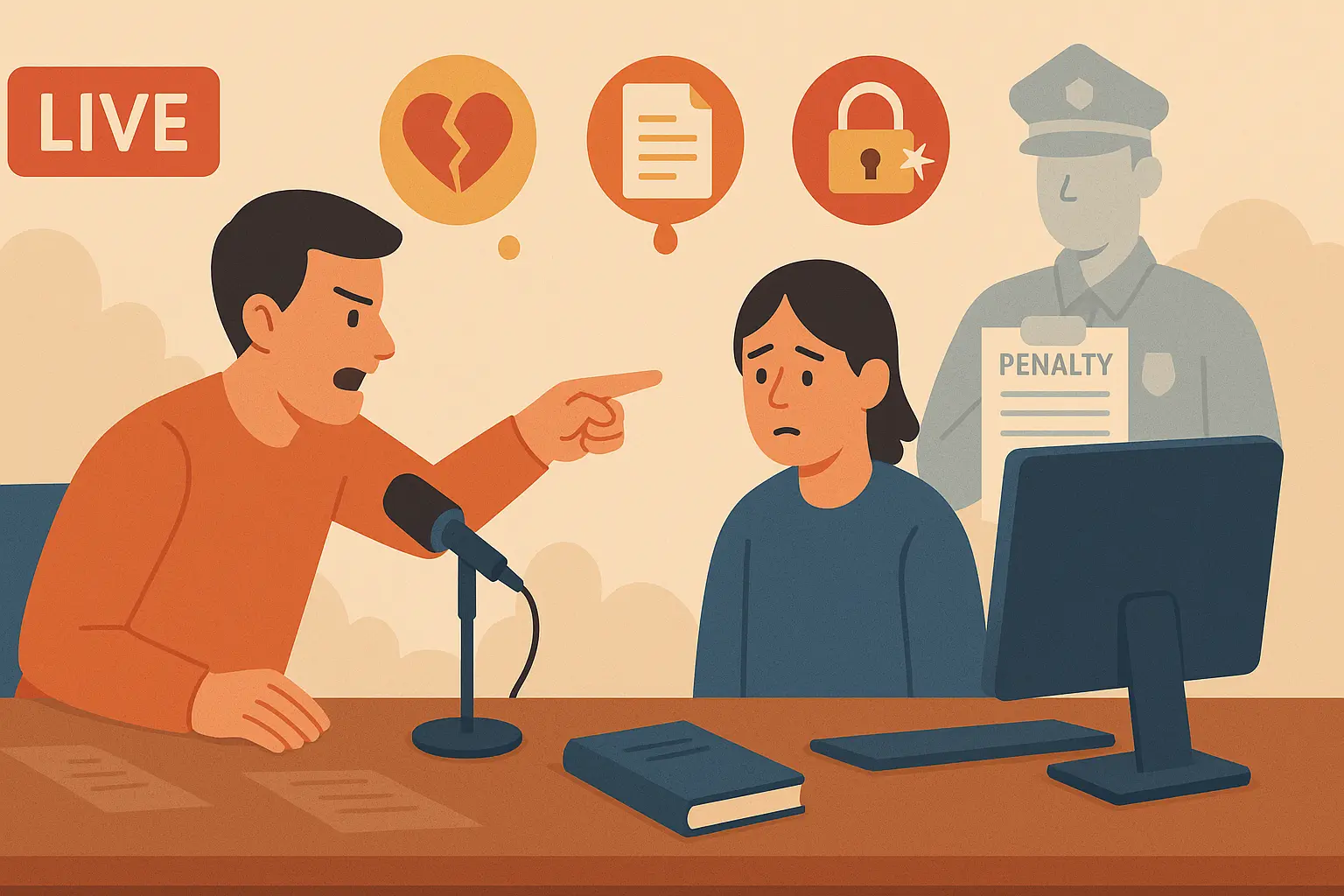 Livestream bóc phốt người khác có bị xử phạt hành chính không.webp