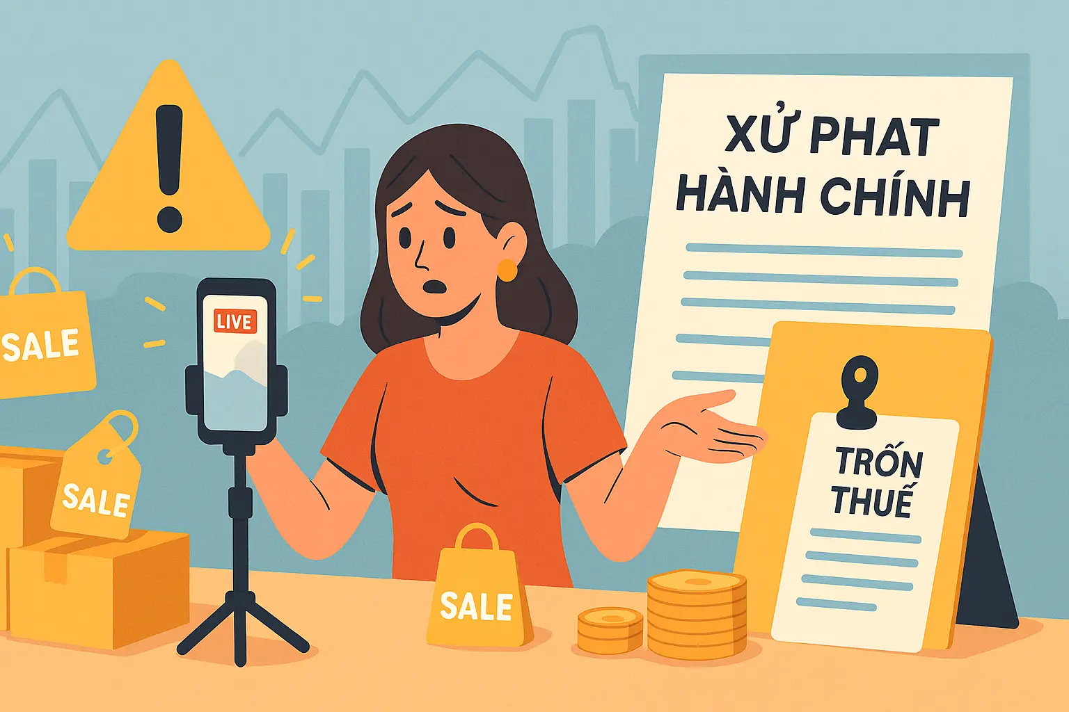 Trốn thuế đối với doanh thu từ livestream bán hàng có bị xử phạt hành chính?