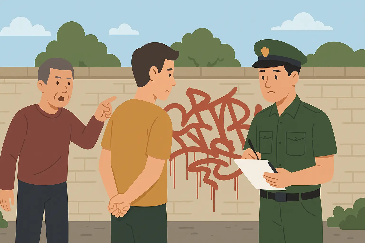 Hành vi vẽ bậy lên tường nhà người khác bị xử phạt như thế nào.webp