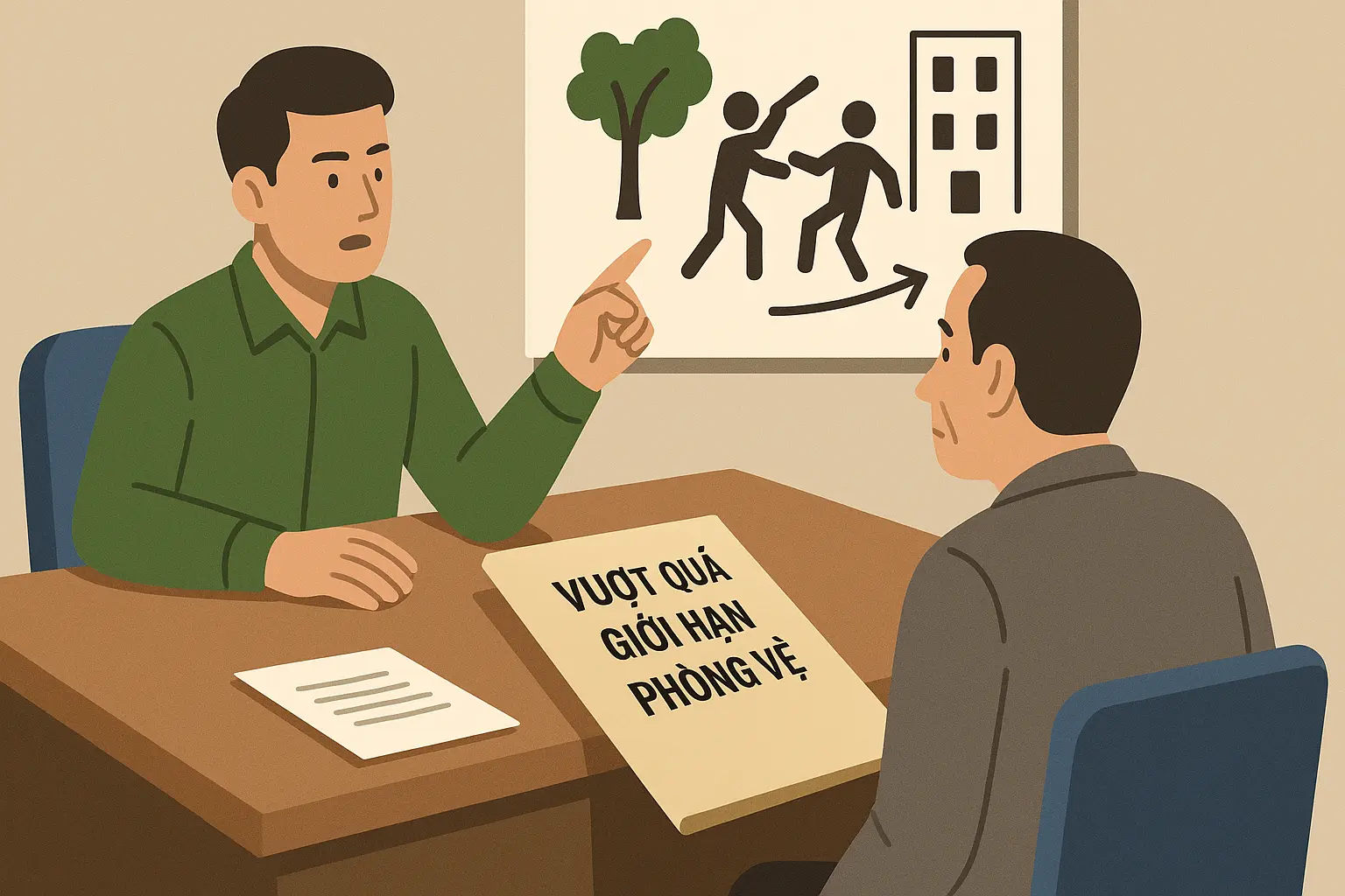 Thế nào là vượt quá giới hạn phòng vệ chính đáng?