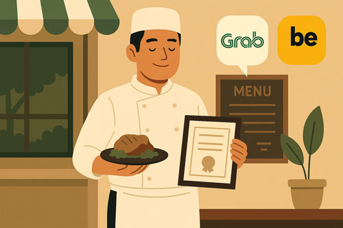 Bán hàng trên ứng dụng gọi đồ ăn