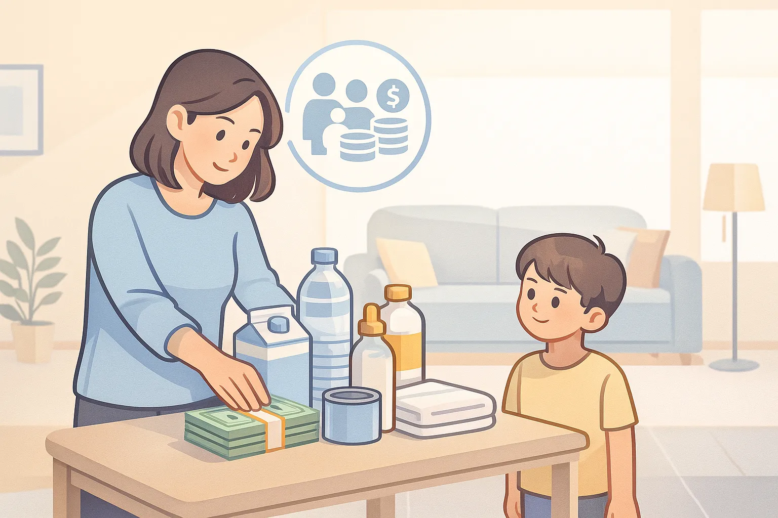 Anh chị có phải cấp dưỡng cho em không?