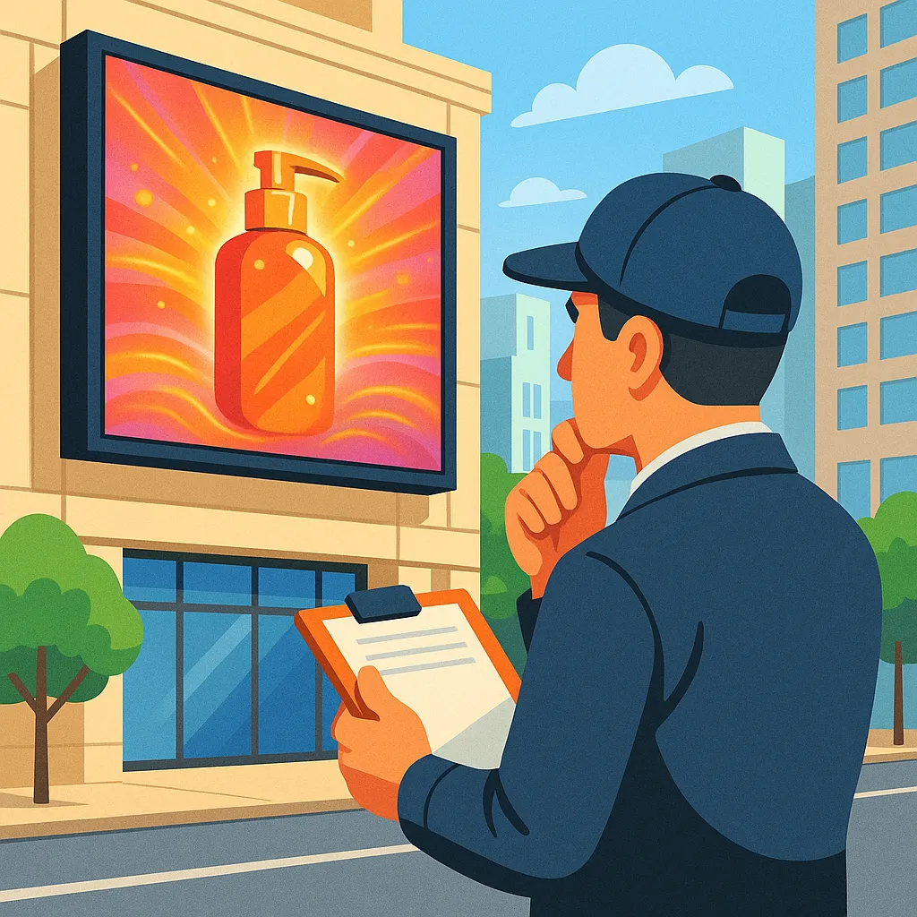 Có được dùng âm thanh khi quảng cáo trên màn hình chuyên quảng cáo đặt ngoài trời không?