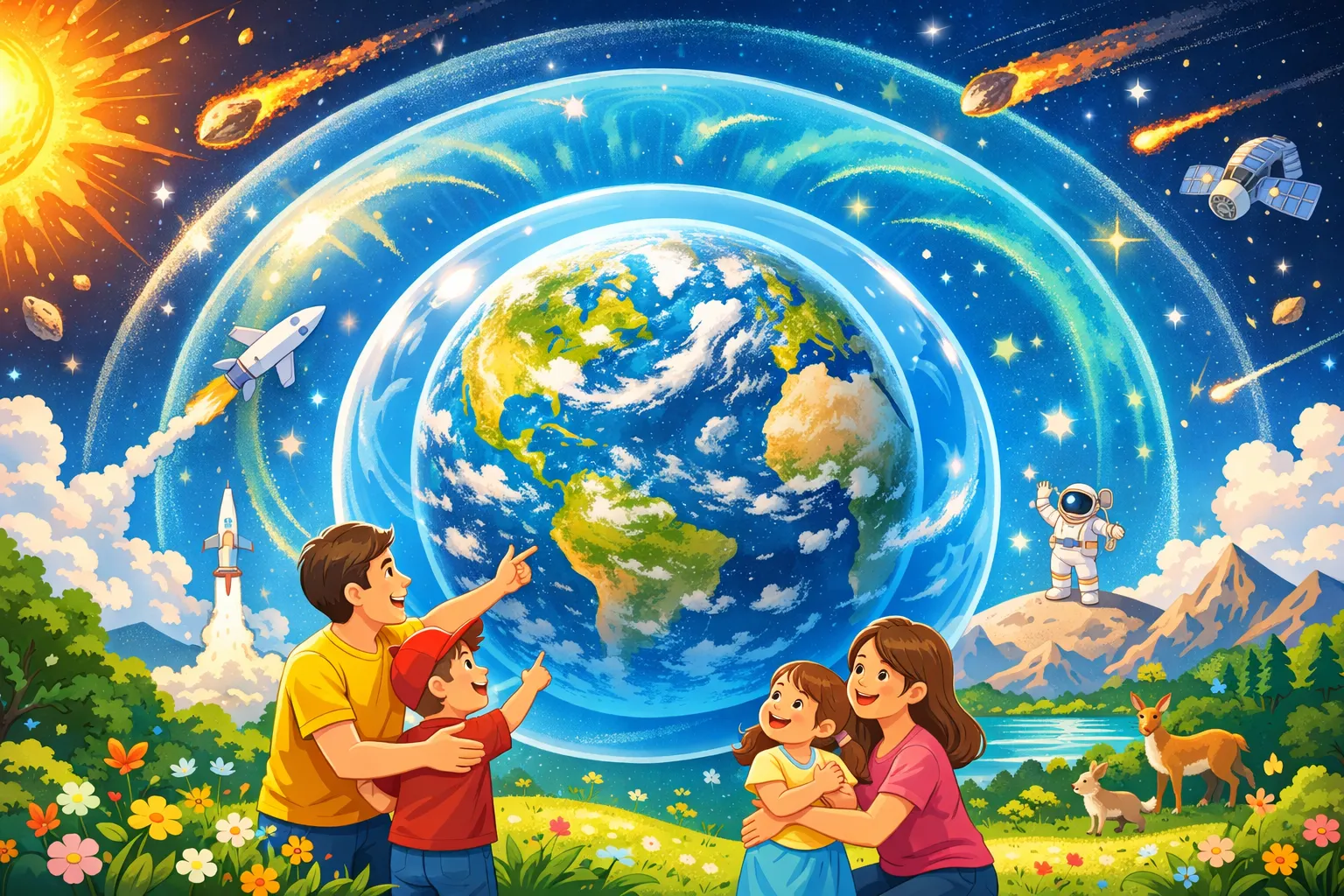 Bão mặt trời không gây hại trực tiếp cho con người.