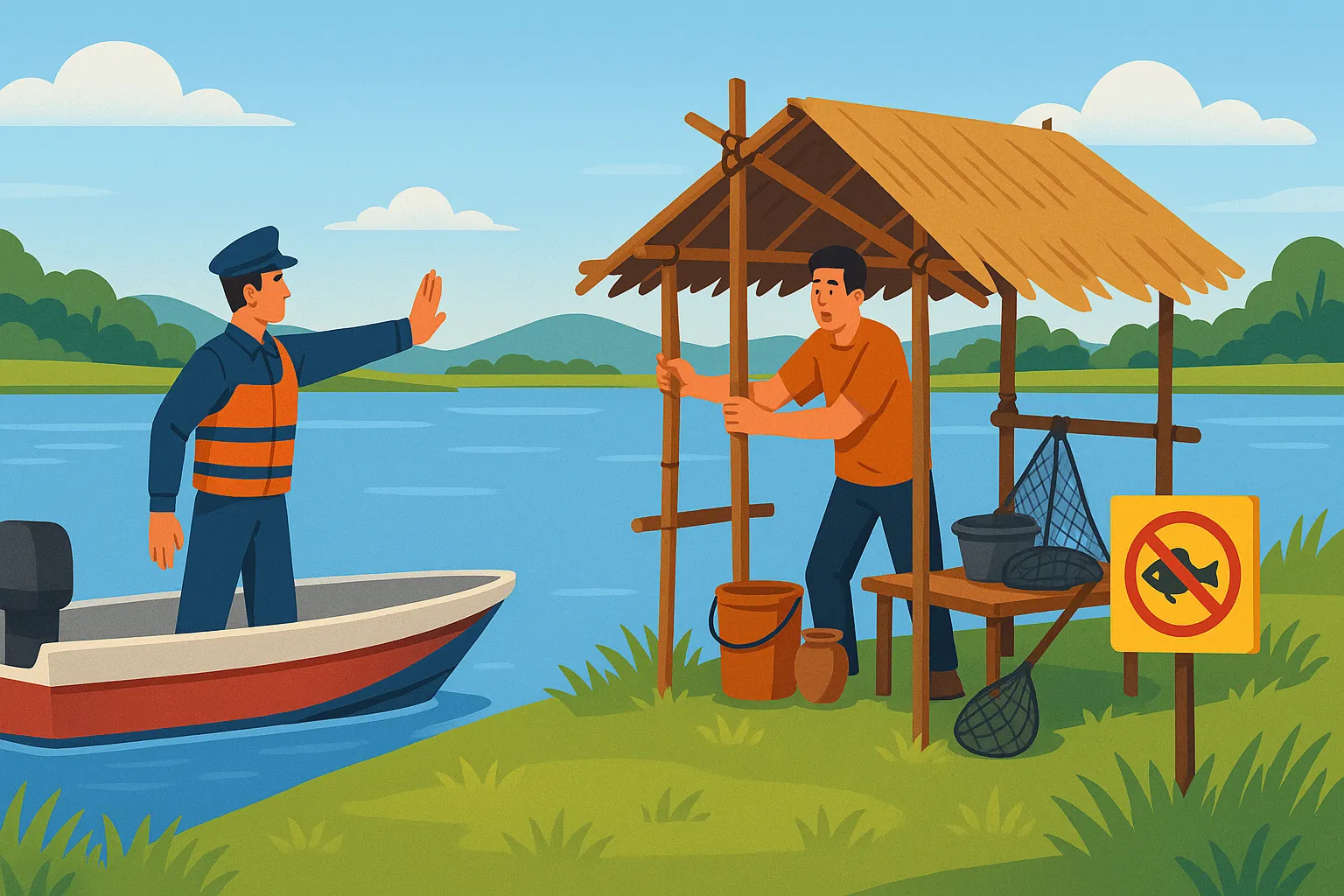 Lấn, chiếm khu bảo vệ nguồn lợi thủy sản có vi phạm pháp luật không?