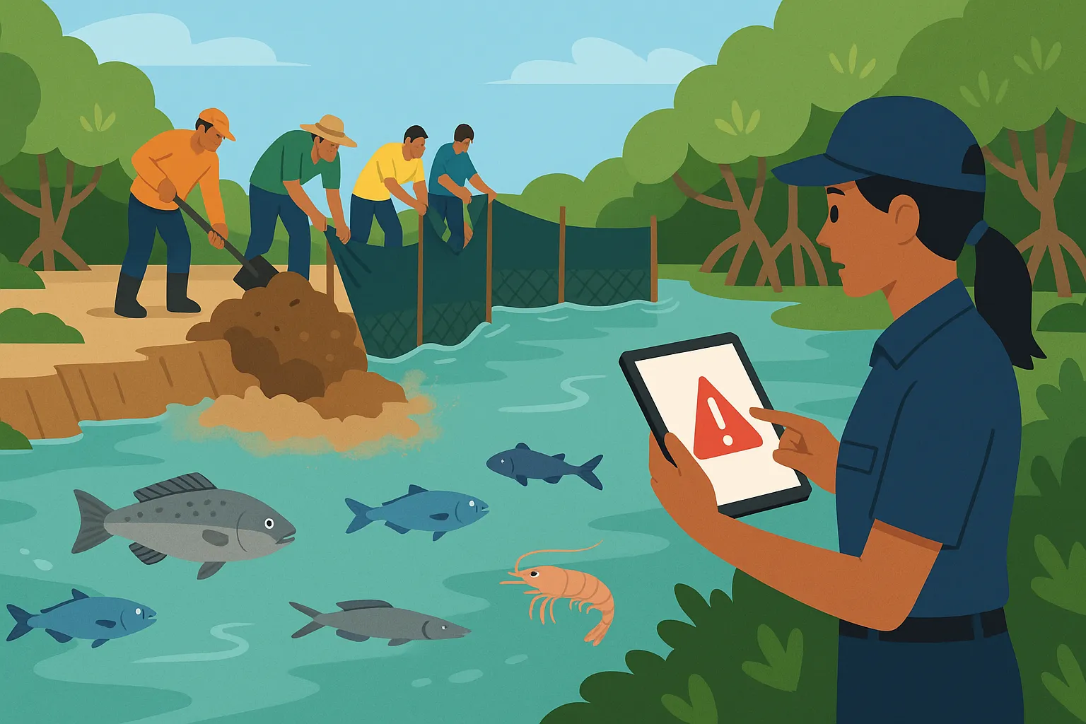 Lấn, chiếm khu bảo vệ nguồn lợi thủy sản có vi phạm pháp luật không?