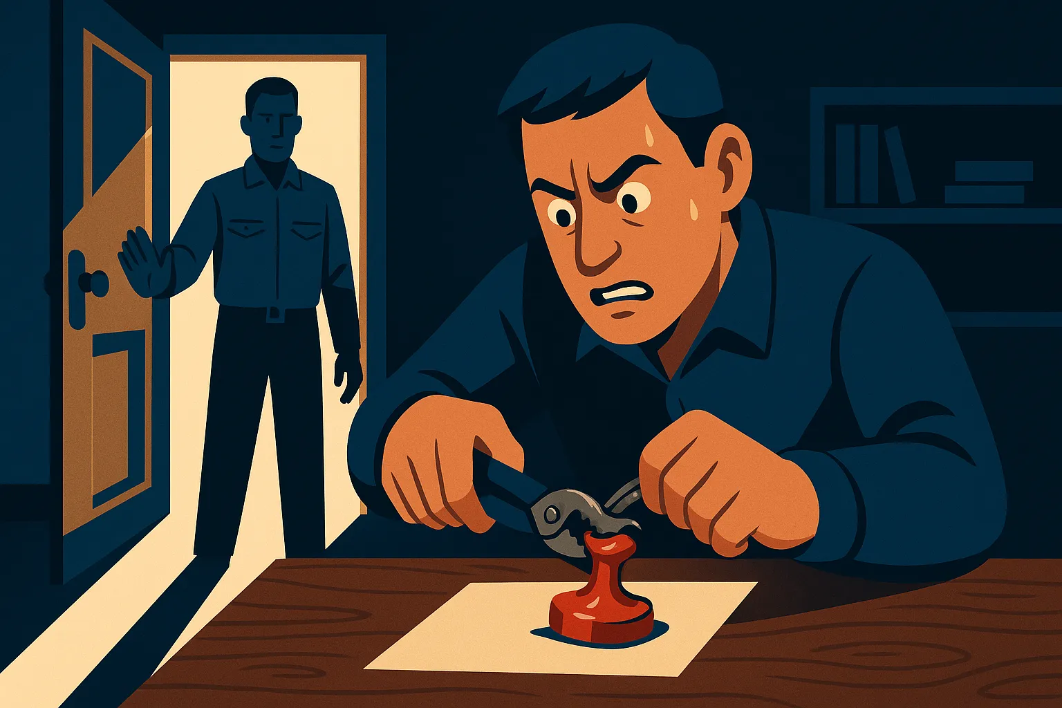 Xử phạt hành vi làm biến dạng con dấu