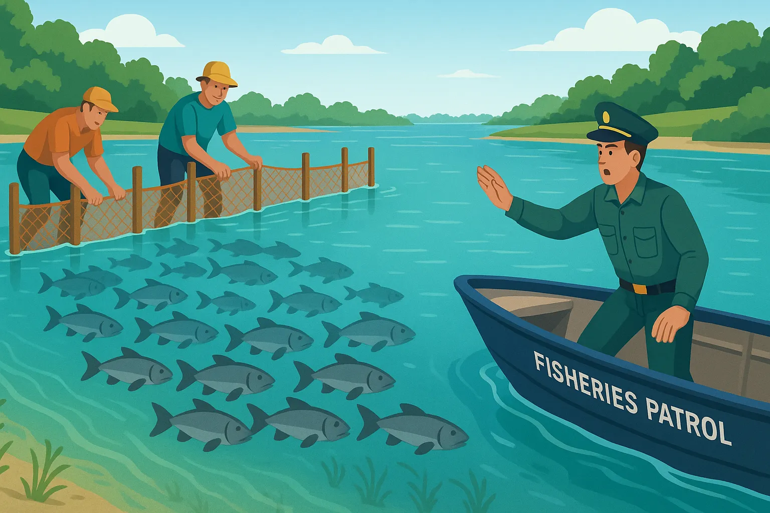 Cản trở trái phép đường di cư tự nhiên của loài thủy sản có vi phạm pháp luật không?