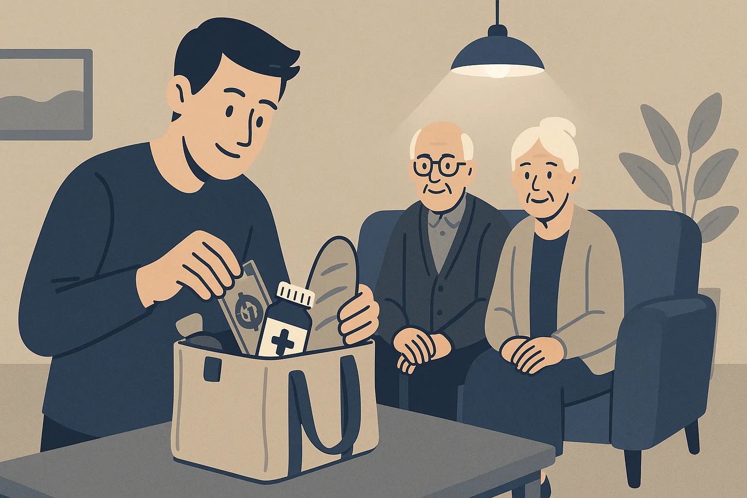 Cháu thực hiện nghĩa vụ cấp dưỡng ông bà