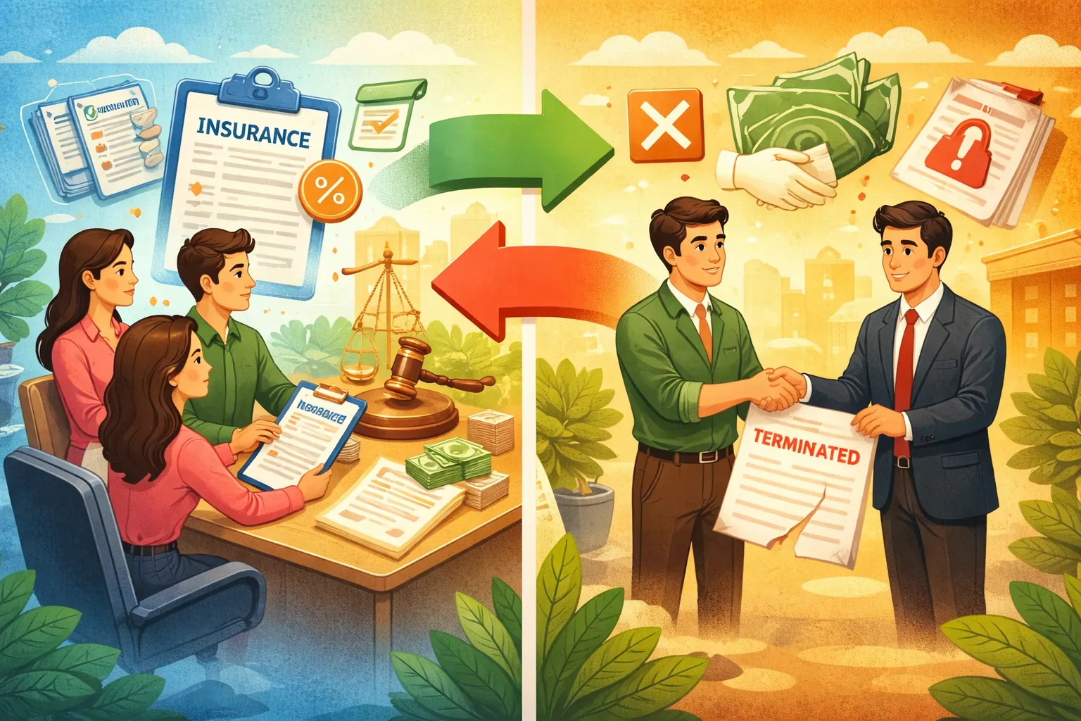 Bên mua bảo hiểm có quyền chấm dứt hợp đồng trong trường hợp bên bán không đồng ý thay đổi mức rủi ro được bảo hiểm không?