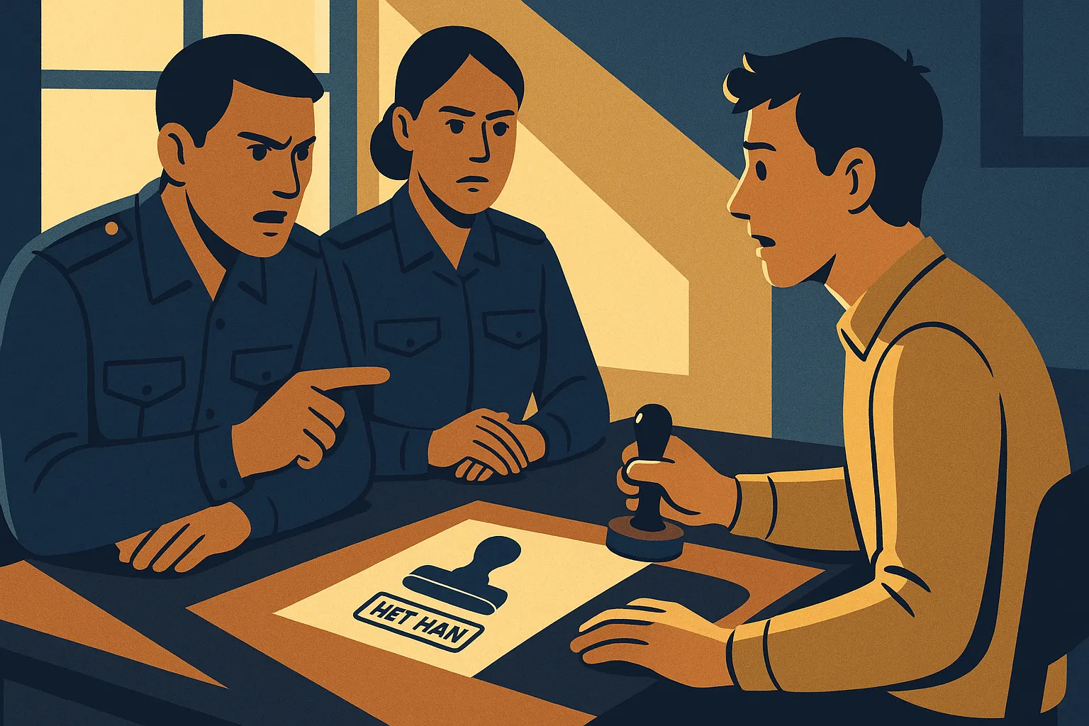 Phạt hành chính dùng dấu hết hạn