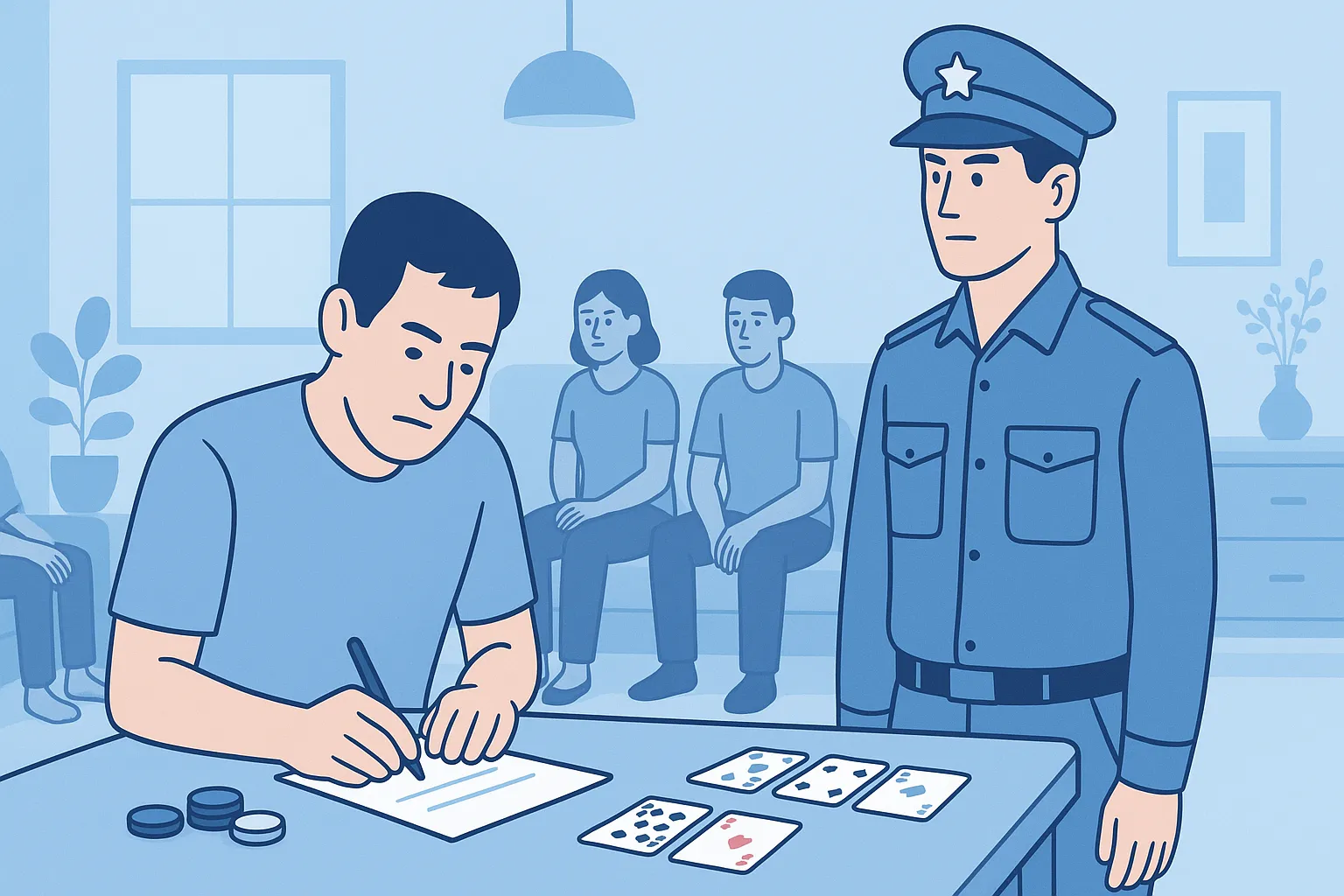 Xử phạt hành chính người cho mượn nhà đánh bài