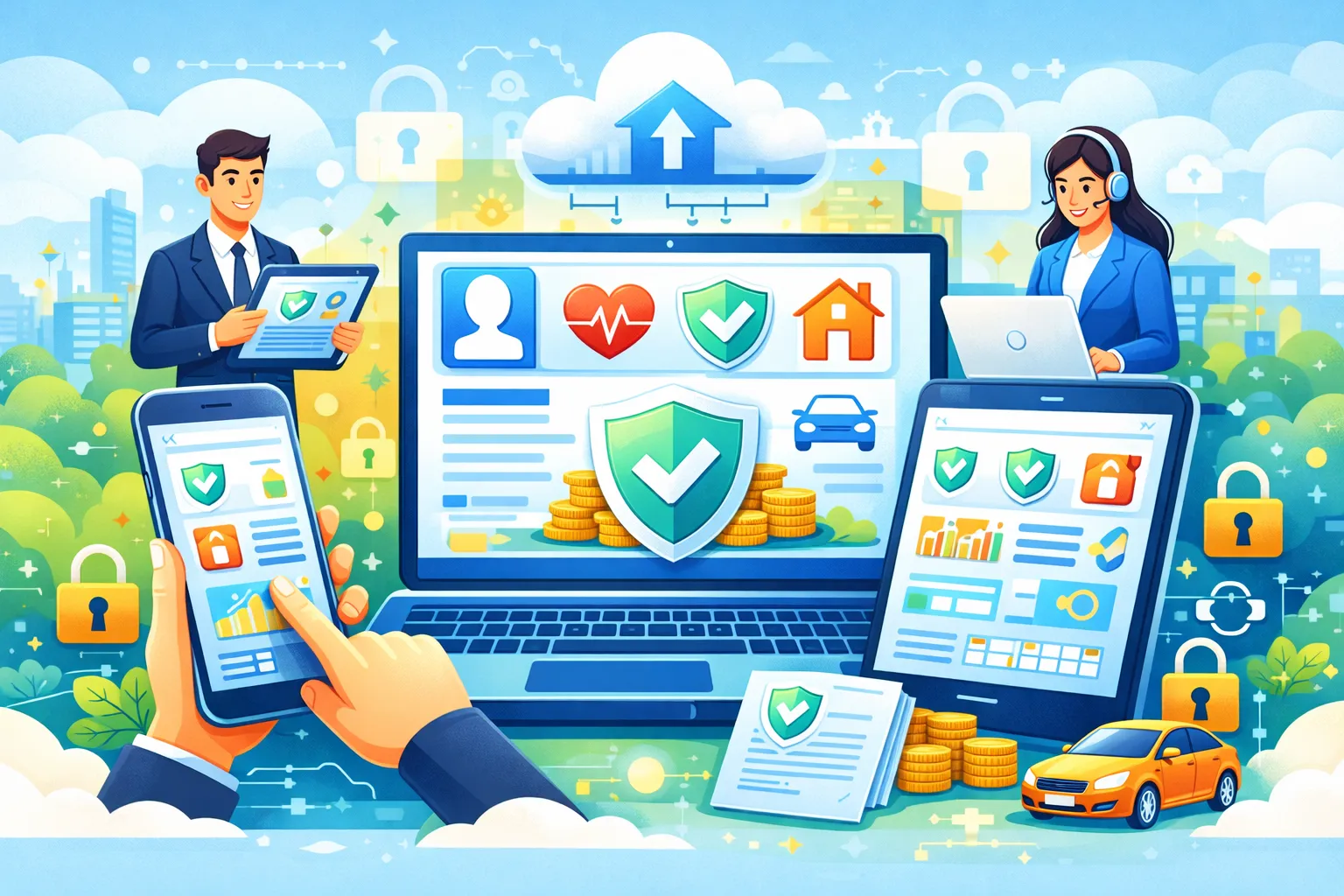 Tổ chức, cá nhân nào được phép cung cấp dịch vụ, sản phẩm bảo hiểm trên môi trường mạng?