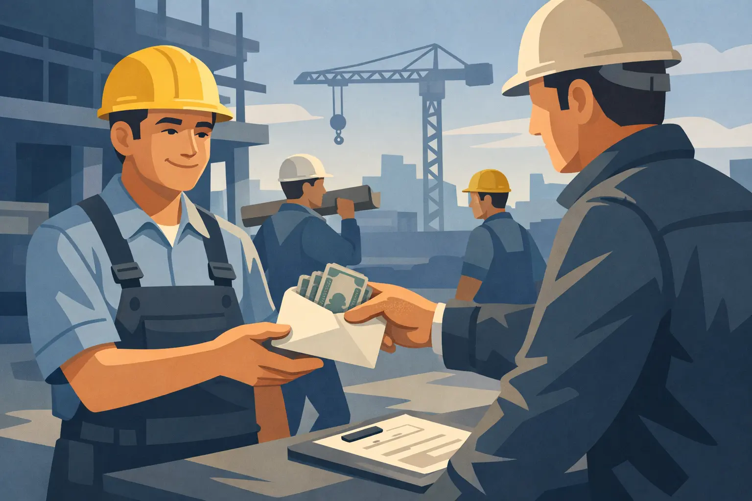 Cai thầu thực hiện nghĩa vụ trả lương