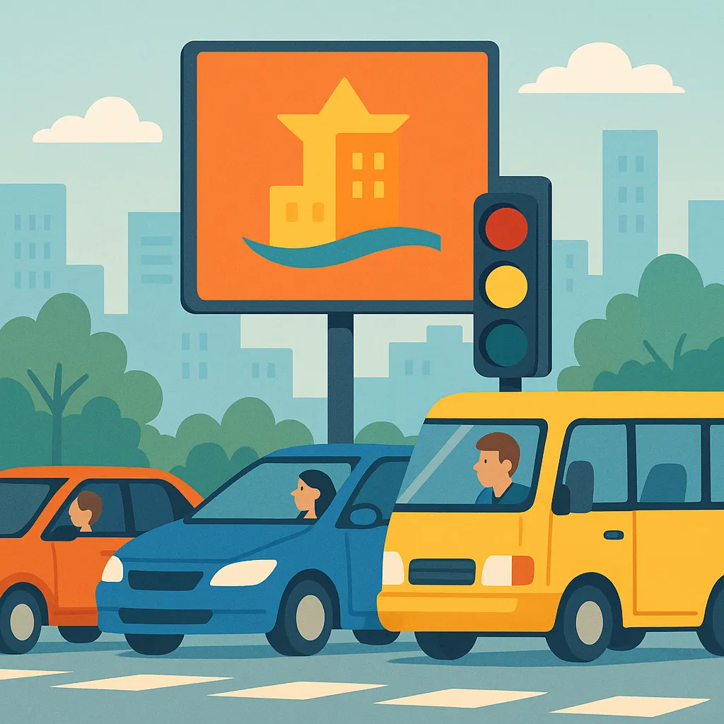 Có được đặt bảng quảng cáo che khuất đèn tín hiệu hay không?