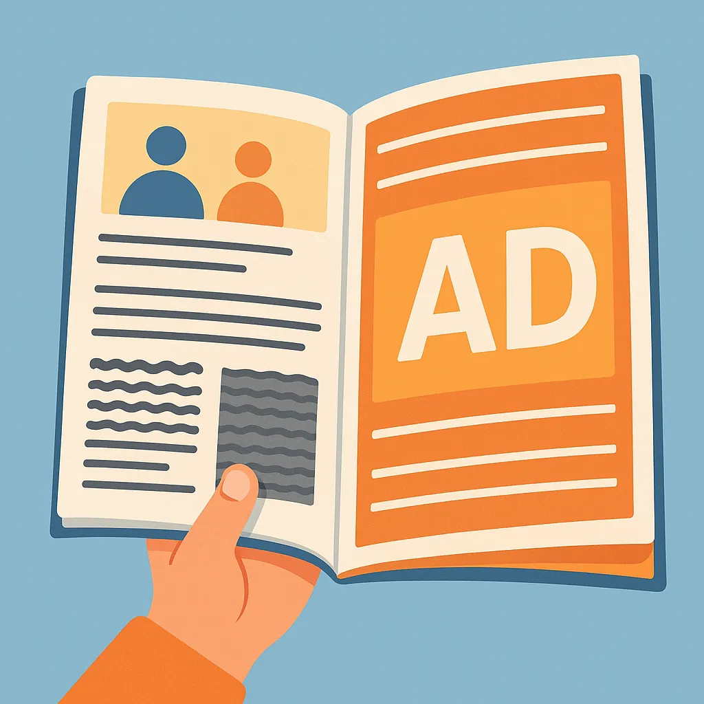 Quảng cáo trên báo, tạp chí được phép chiếm tối đa bao nhiêu diện tích?