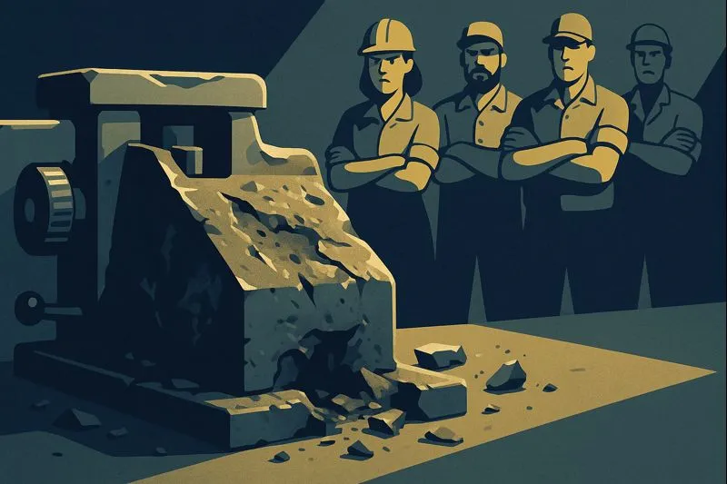 Đình công có được đập phá máy móc không?