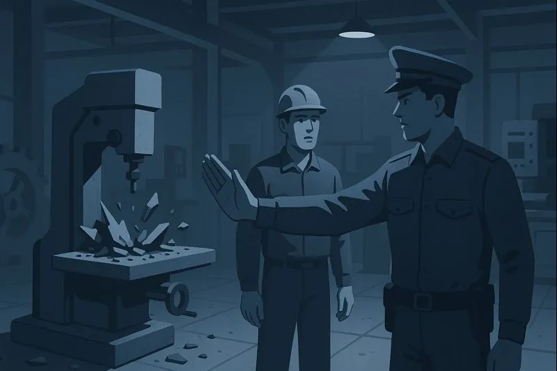 Cấm đập phá máy móc khi đình công