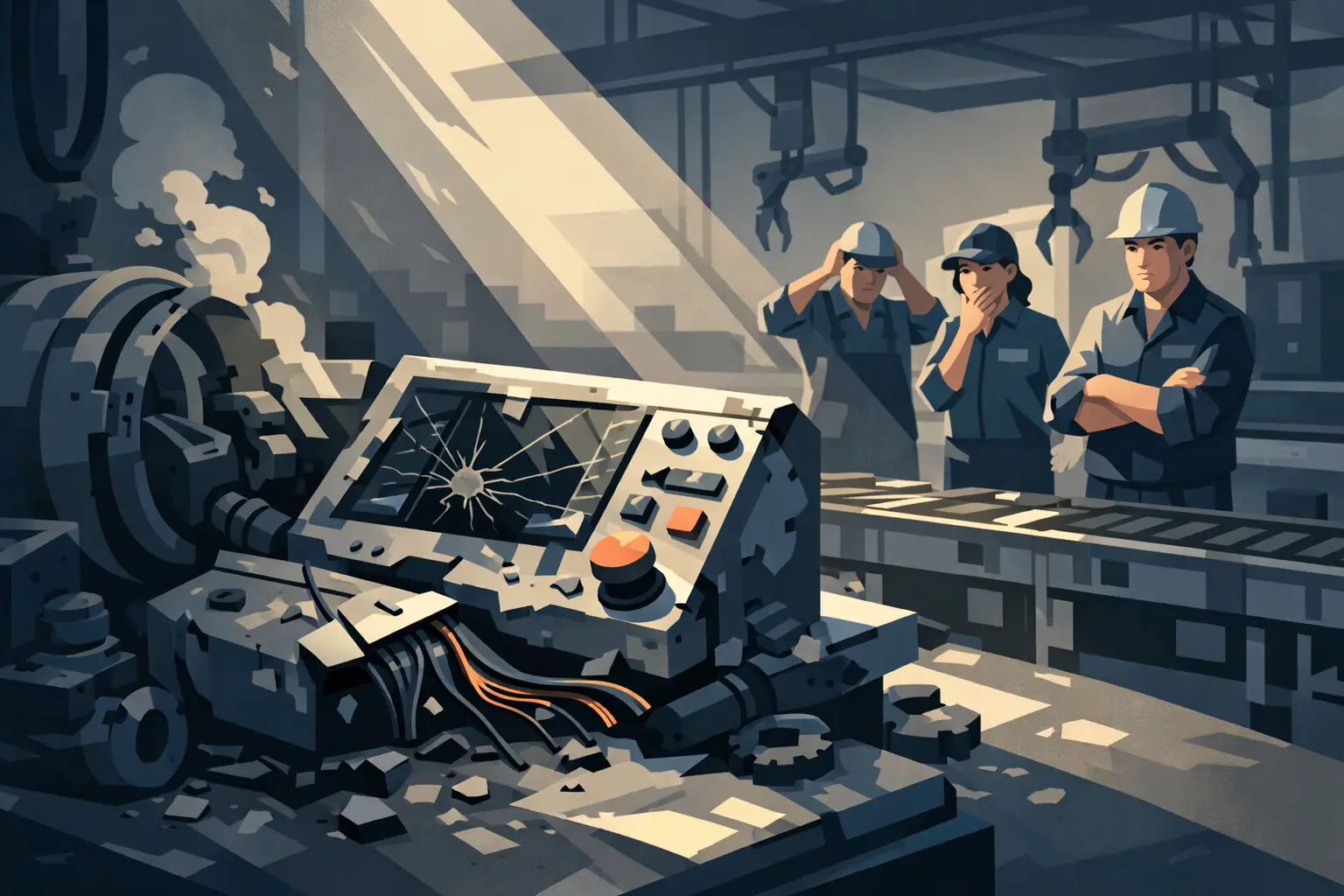 Đập phá máy móc khi đình công