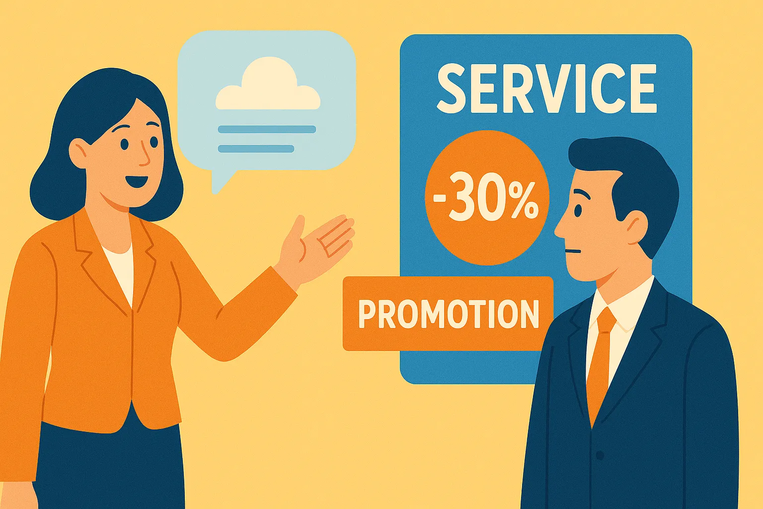 Thông báo khuyến mại dịch vụ được thực hiện bằng hình thức nào?