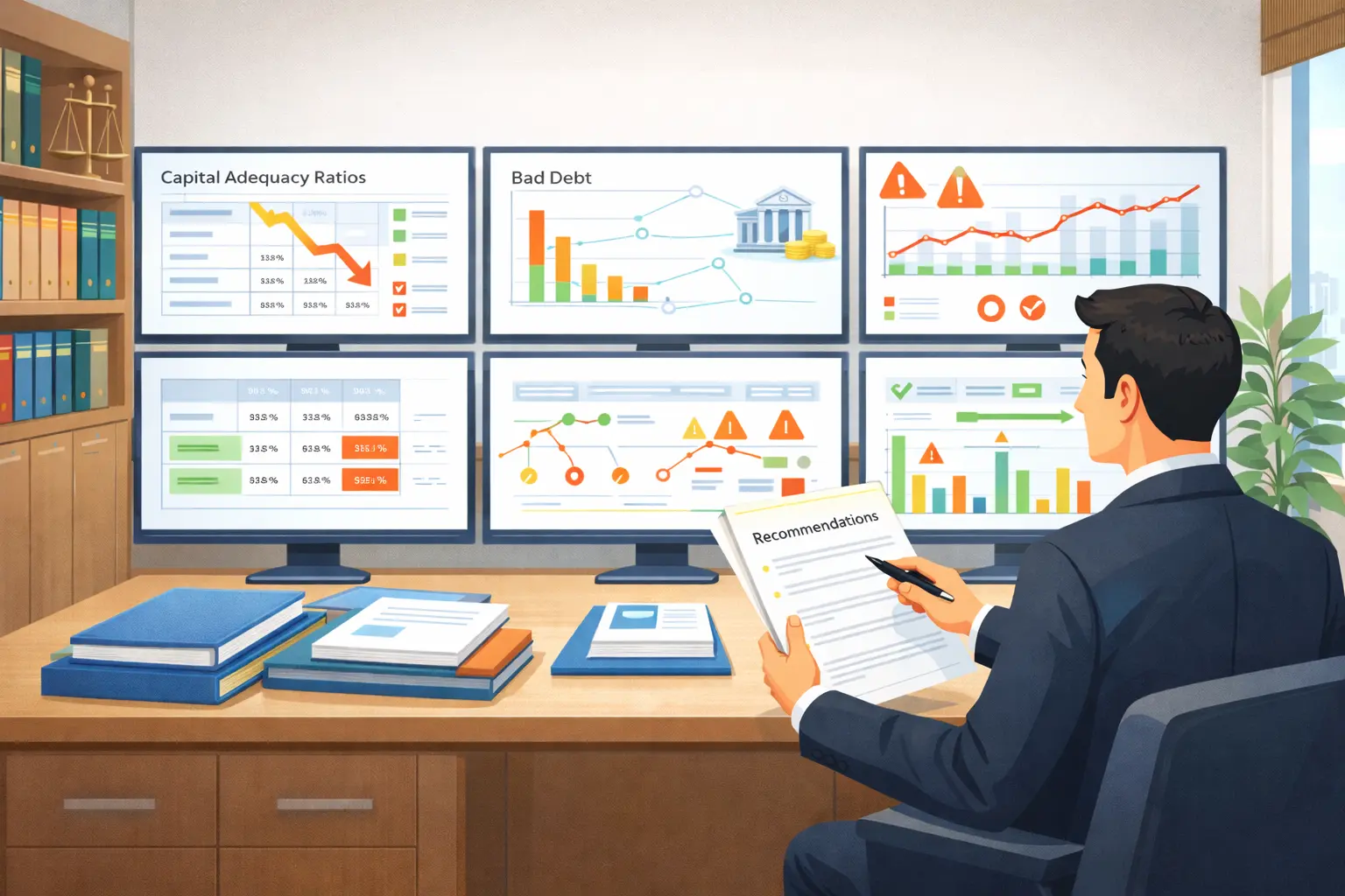 Giám sát ngân hàng để cảnh báo rủi ro và kiến nghị biện pháp xử lý