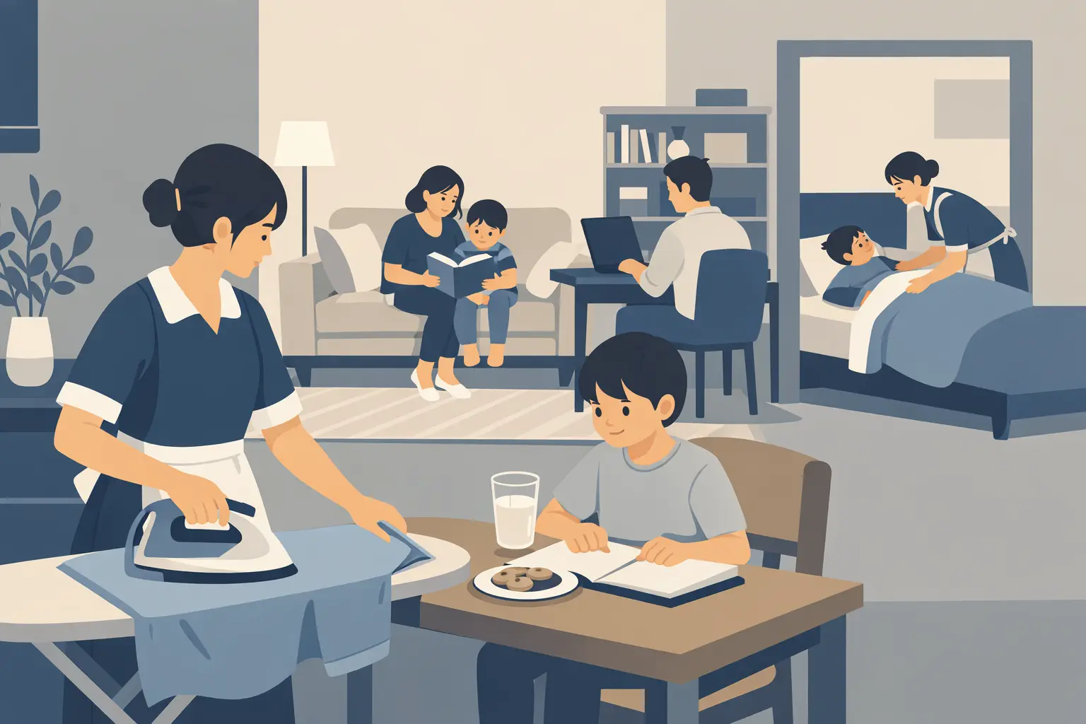 giúp việc gia đình là ai