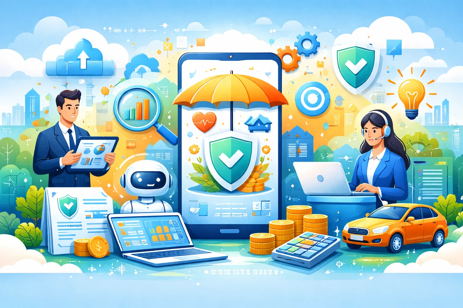 Ứng dụng công nghệ thông tin trong hoạt động kinh doanh bảo hiểm nhằm mục đích gì?