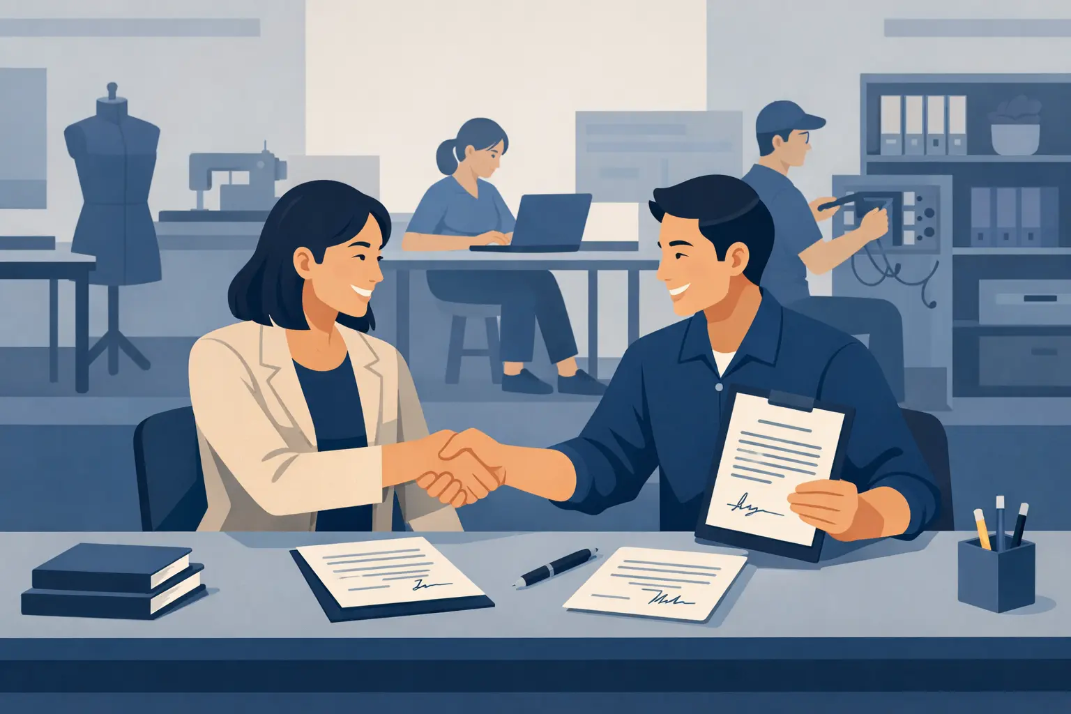 Ký hợp đồng đào tạo nghề