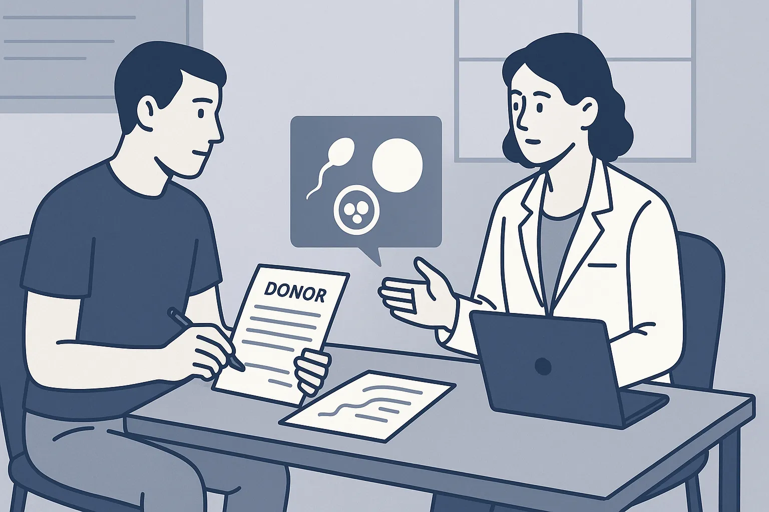 Quan hệ giữa người cho tinh trùng, noãn, phôi và trẻ được sinh ra được pháp luật xác định như thế nào?