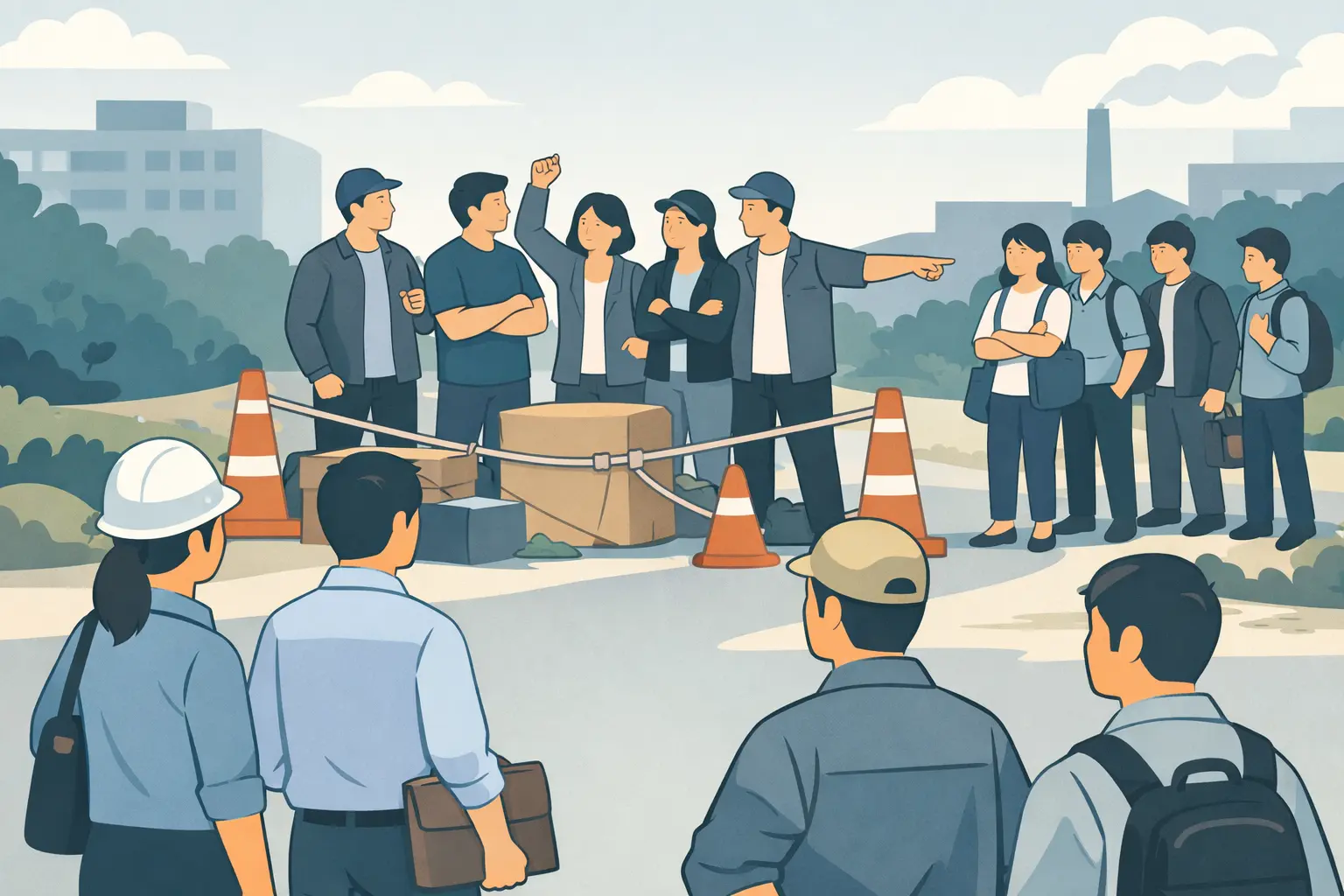 Người không tham gia đình công có quyền đi làm bình thường không?