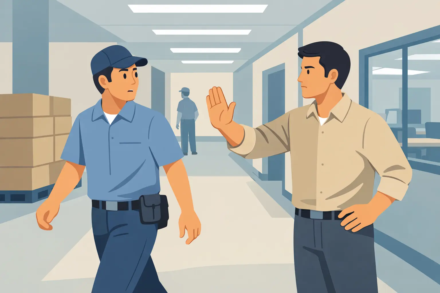 Bị phạt vì không cho người lao động đi làm