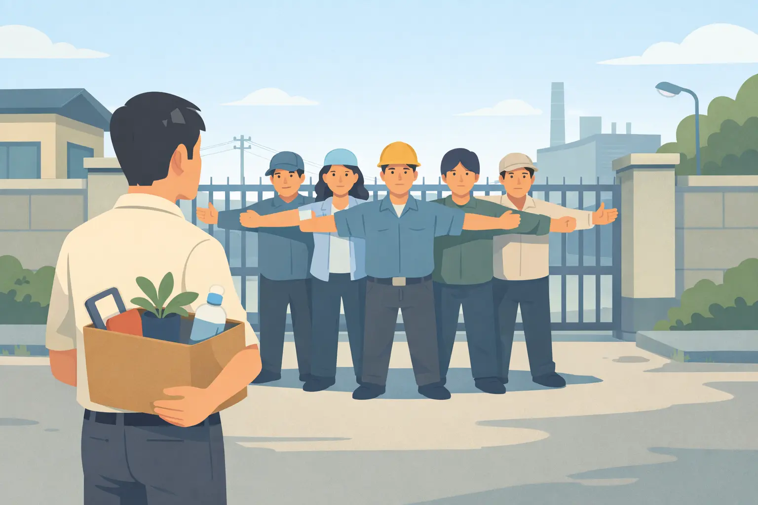 Cấm hành vi cản trở người lao động đi làm