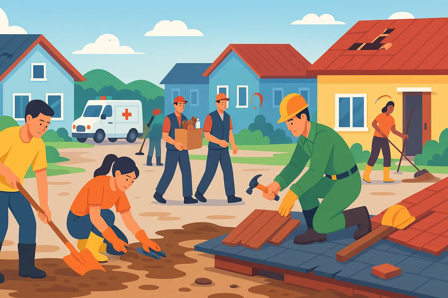 Khắc phục hậu quả thiên tai gồm những hoạt động nào?