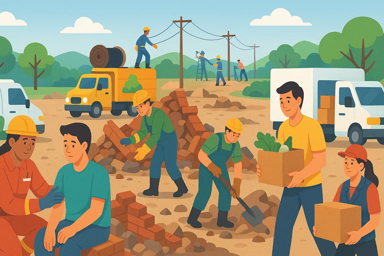 Khắc phục hậu quả thiên tai gồm những hoạt động nào?