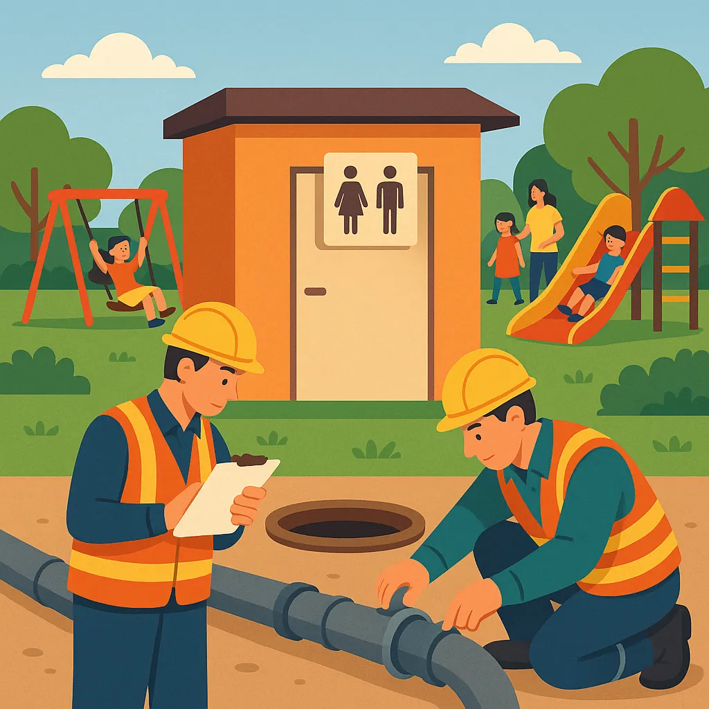 Khu vui chơi có bắt buộc xây dựng công trình vệ sinh công cộng không?