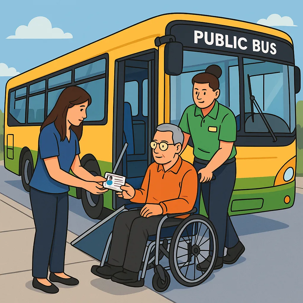 Người khuyết tật có được miễn phí vé xe buýt không?