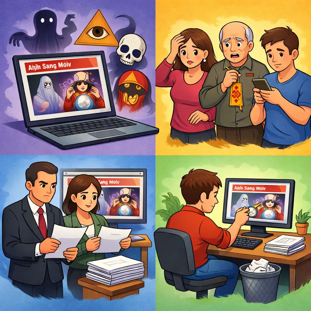 Trang báo đăng chuyện thần bí gây hoang mang dư luận có vi phạm pháp luật không?