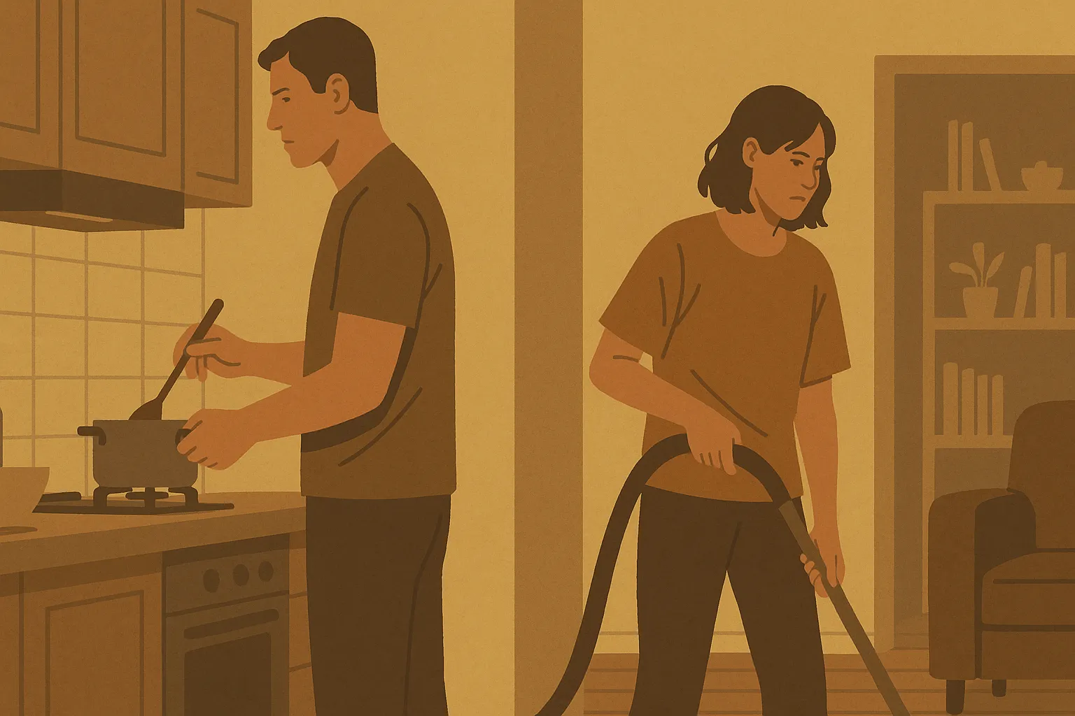 Vợ chồng sau ly hôn vẫn ở chung