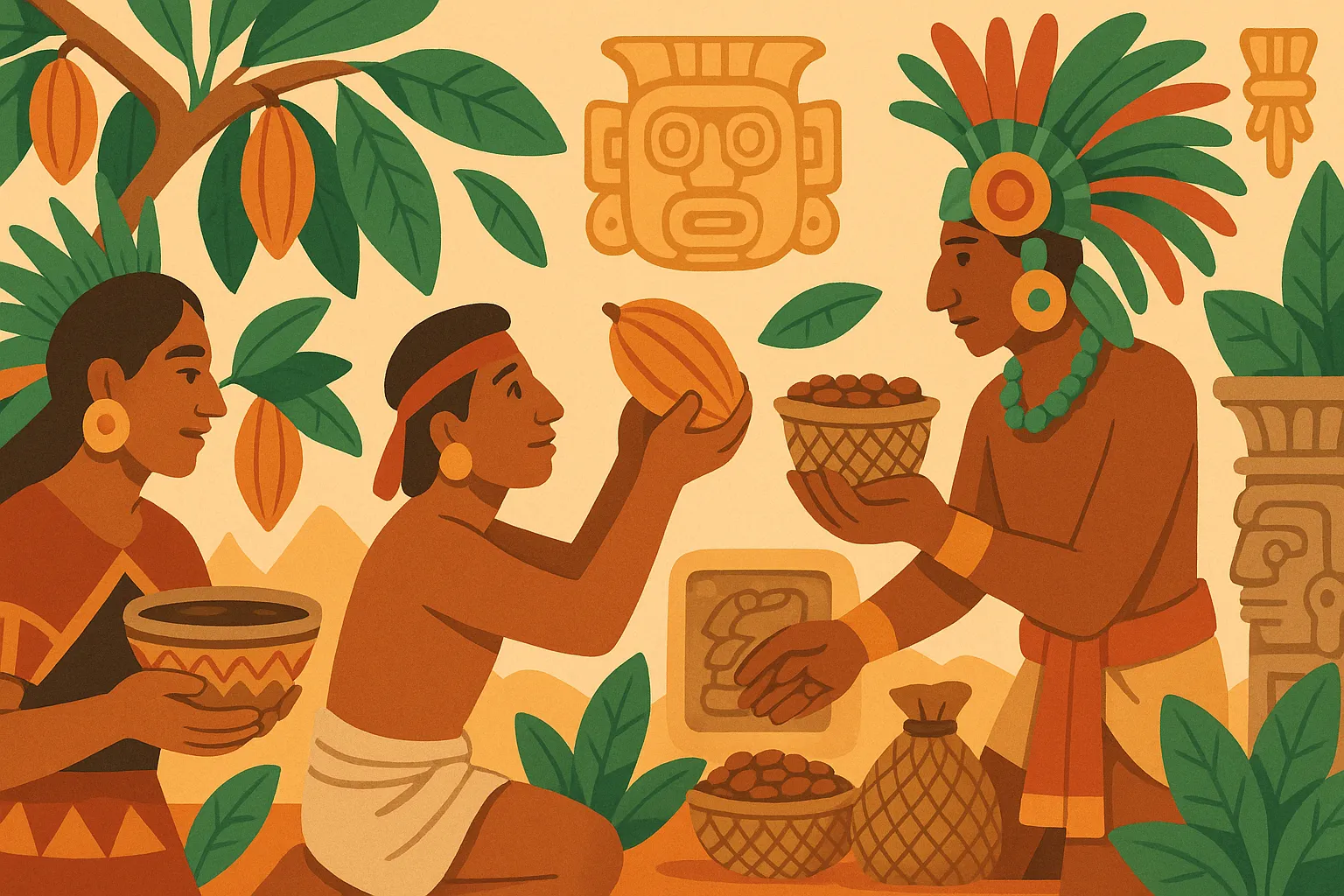 Sự phát triển của cacao trong thời kỳ Maya và Aztec