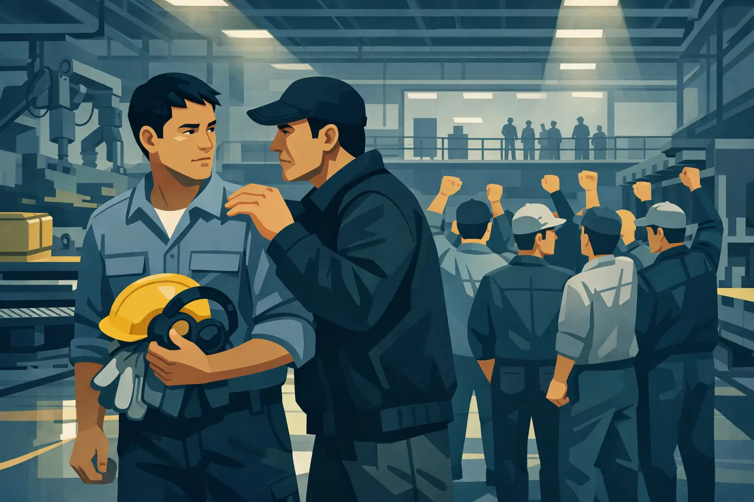 Lôi kéo người lao động đình công